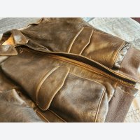 Vintage AVIREX, Air Mail Leather Flight Bomber Jacket, Size Large