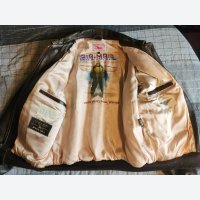 Vintage AVIREX, Air Mail Leather Flight Bomber Jacket, Size Large