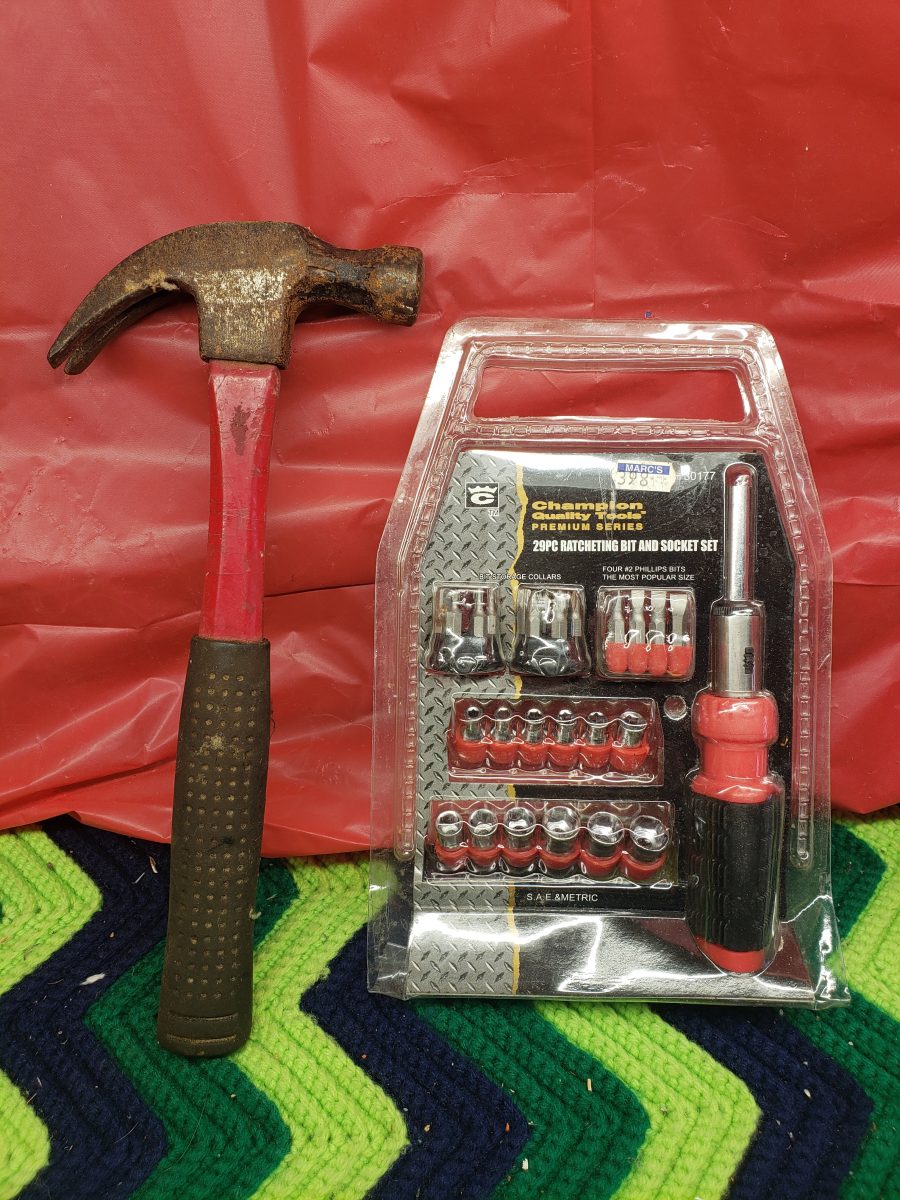 Vintage Claw Hammer and Socket Set