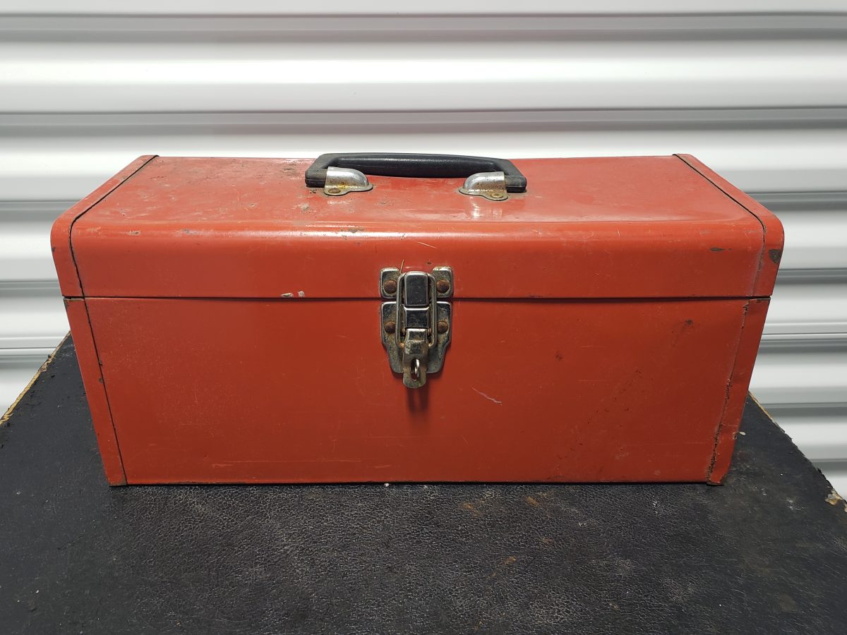 Vintage Metal Toolbox with Contents*