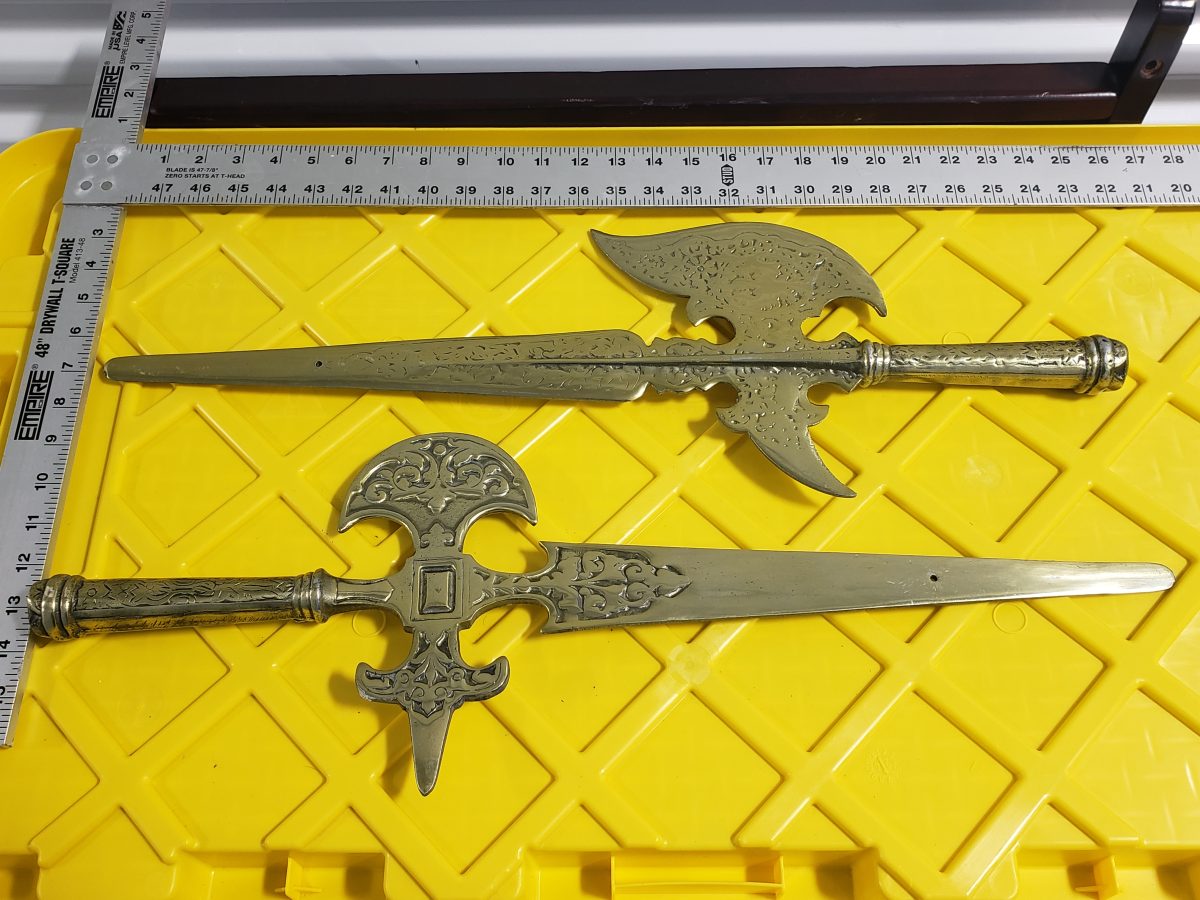 Decorative Fantasy Sword Set - Medieval/Renaissance Style Letter Openers