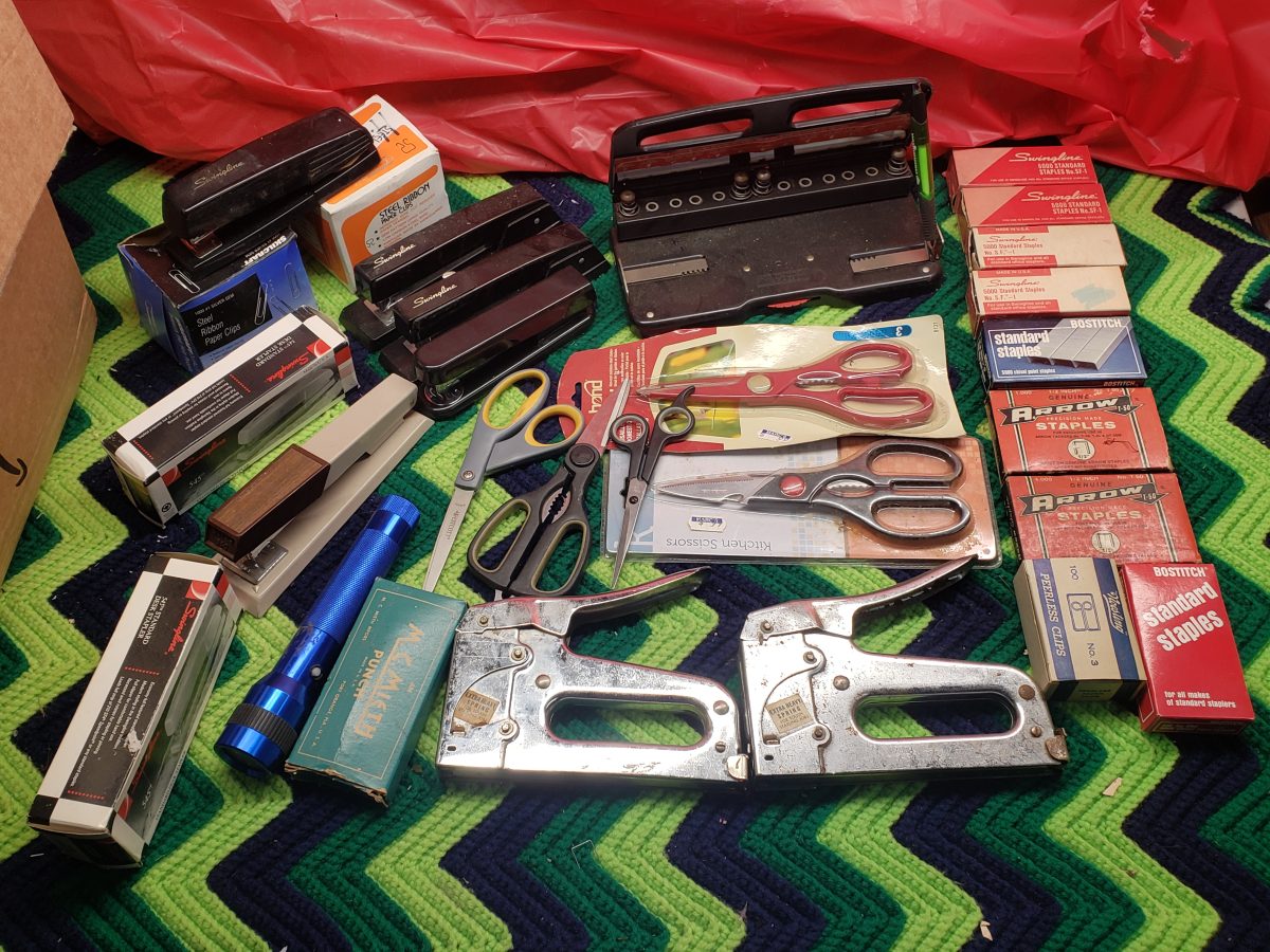 Office Supply Collection - Staplers, Hole Punches, Scissors & Staples