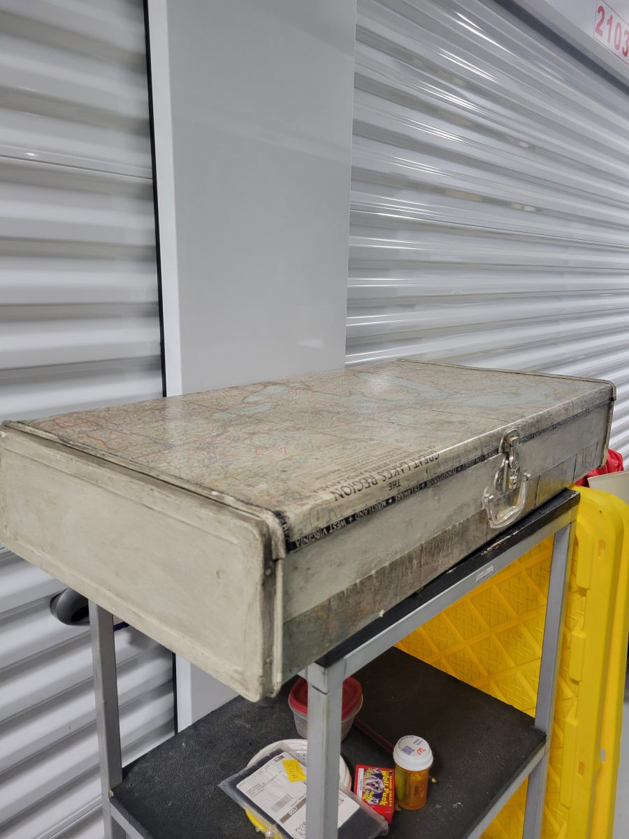Vintage Metal Suitcase