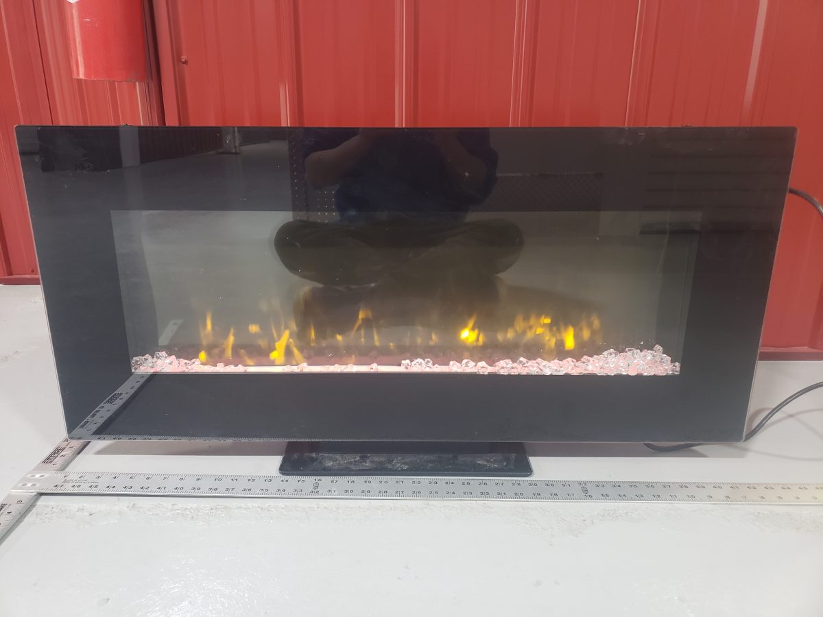 Electric Wall Mount Fireplace with Stand