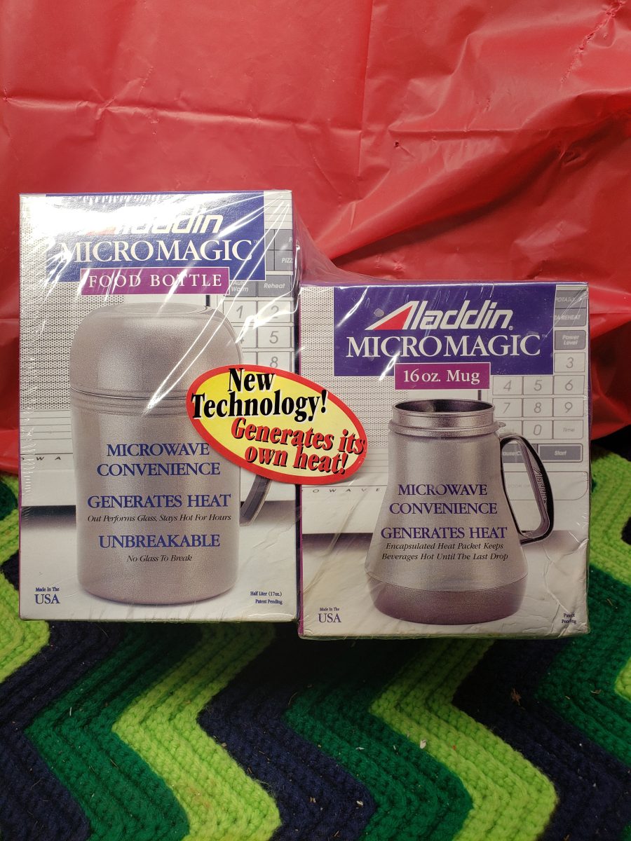 Aladdin MicroMagic 16 oz Mug and 17 oz Food Bottle New Sealed Vintage 1997