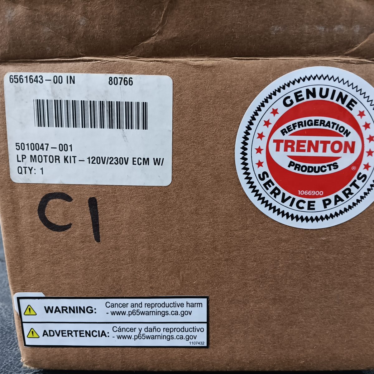 Trenton 5010047-001 ECM LP Motor Kit 120V/230V McMillan FA118A5051 Refrigeration