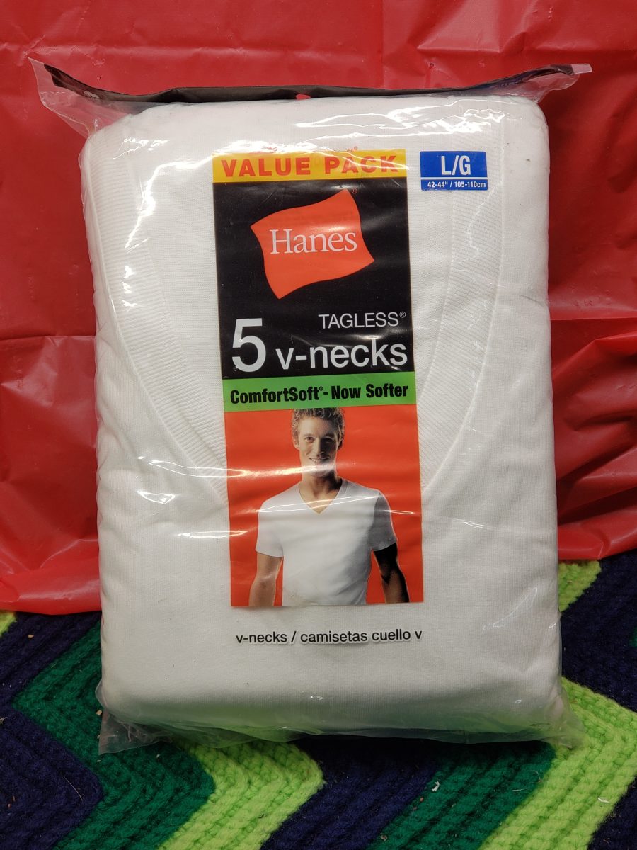 Hanes Tagless V-Neck T-Shirts - 5-Pack