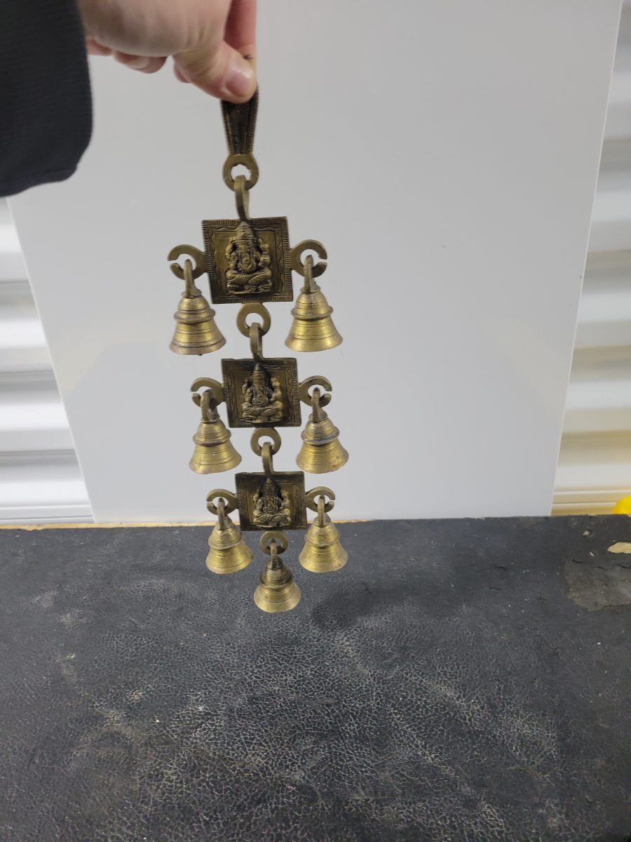 Brass Hindu Temple Bell Set