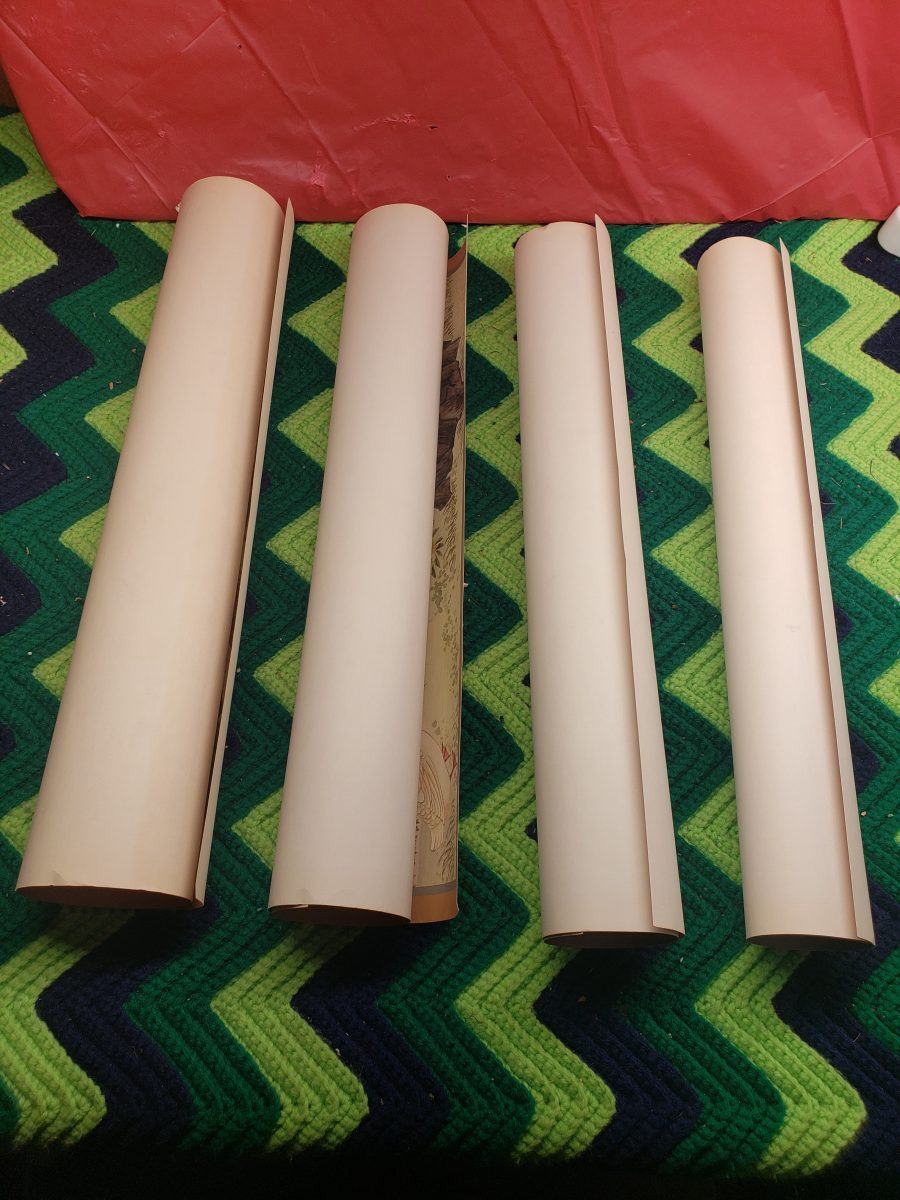 Set of 4 Asian-Style Bird and Floral Prints