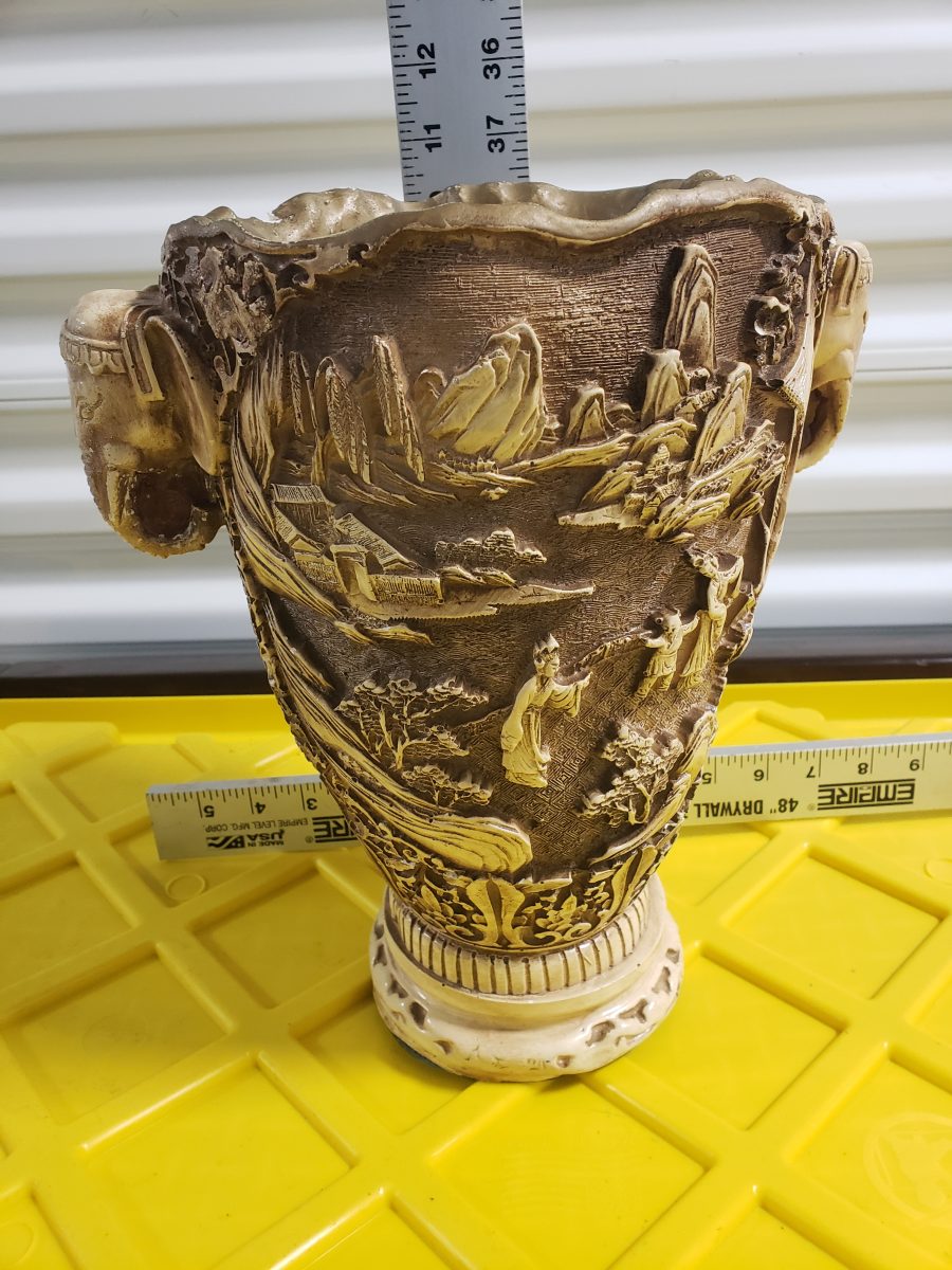 Carved Asian Ceremonial Vessel/Vase