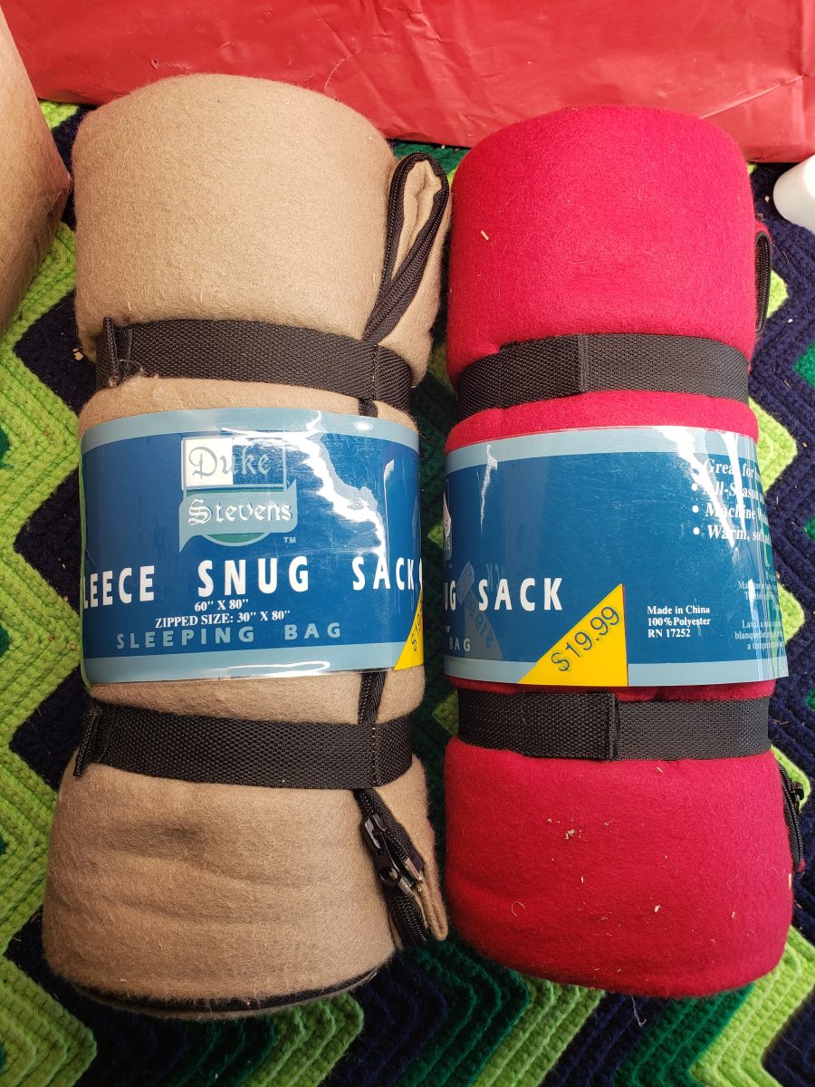 Fleece Snug Sleeping Bags - Set of Two
