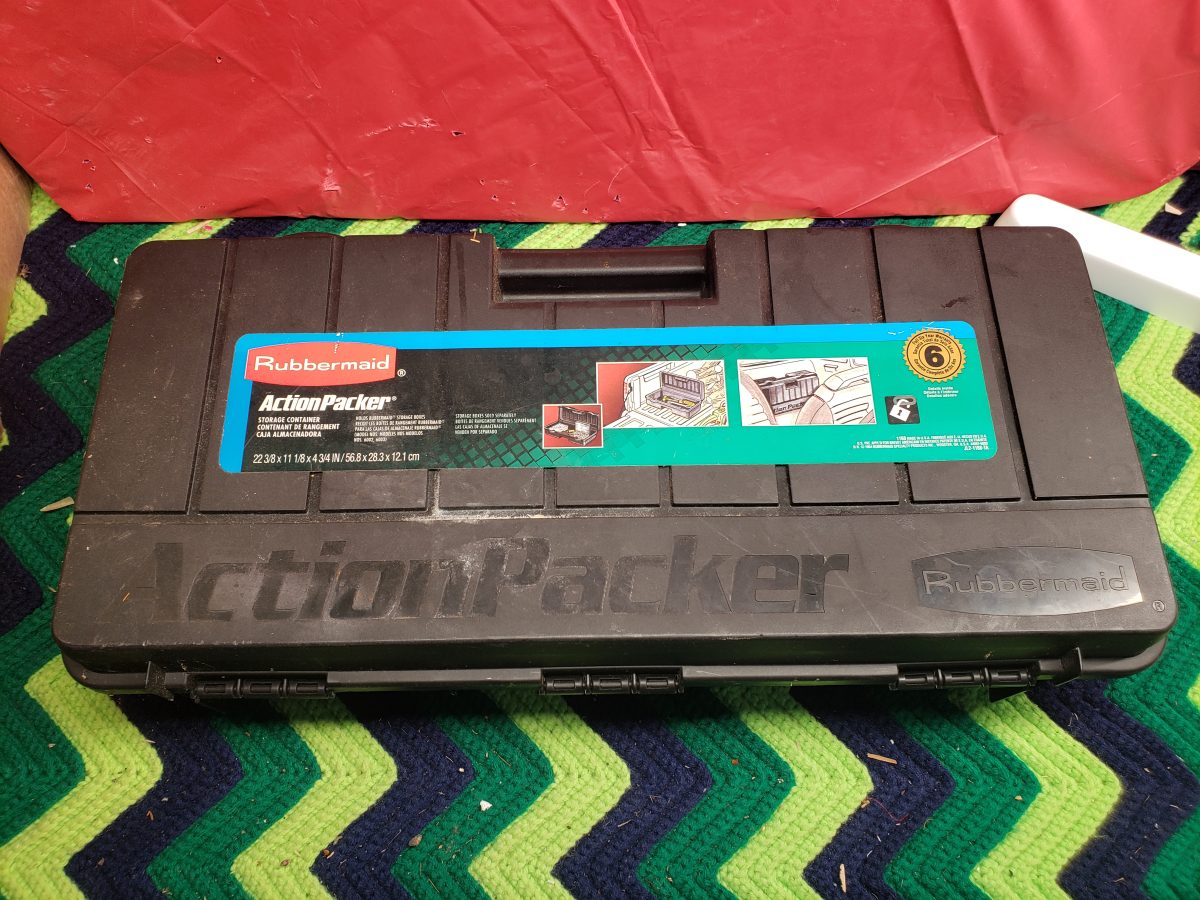 Rubbermaid Action-packed Storage Container Toolbox