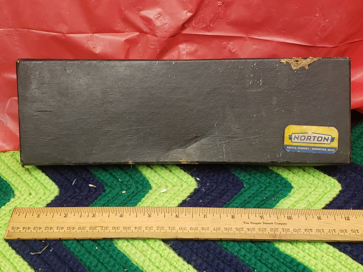 Vintage Norton Sharpening Stone Set in Original Box Oilstones Whetstones