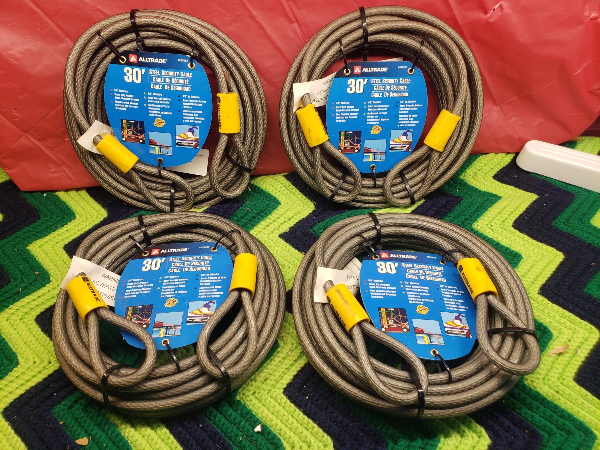 Steel Security Cables - Set of Four