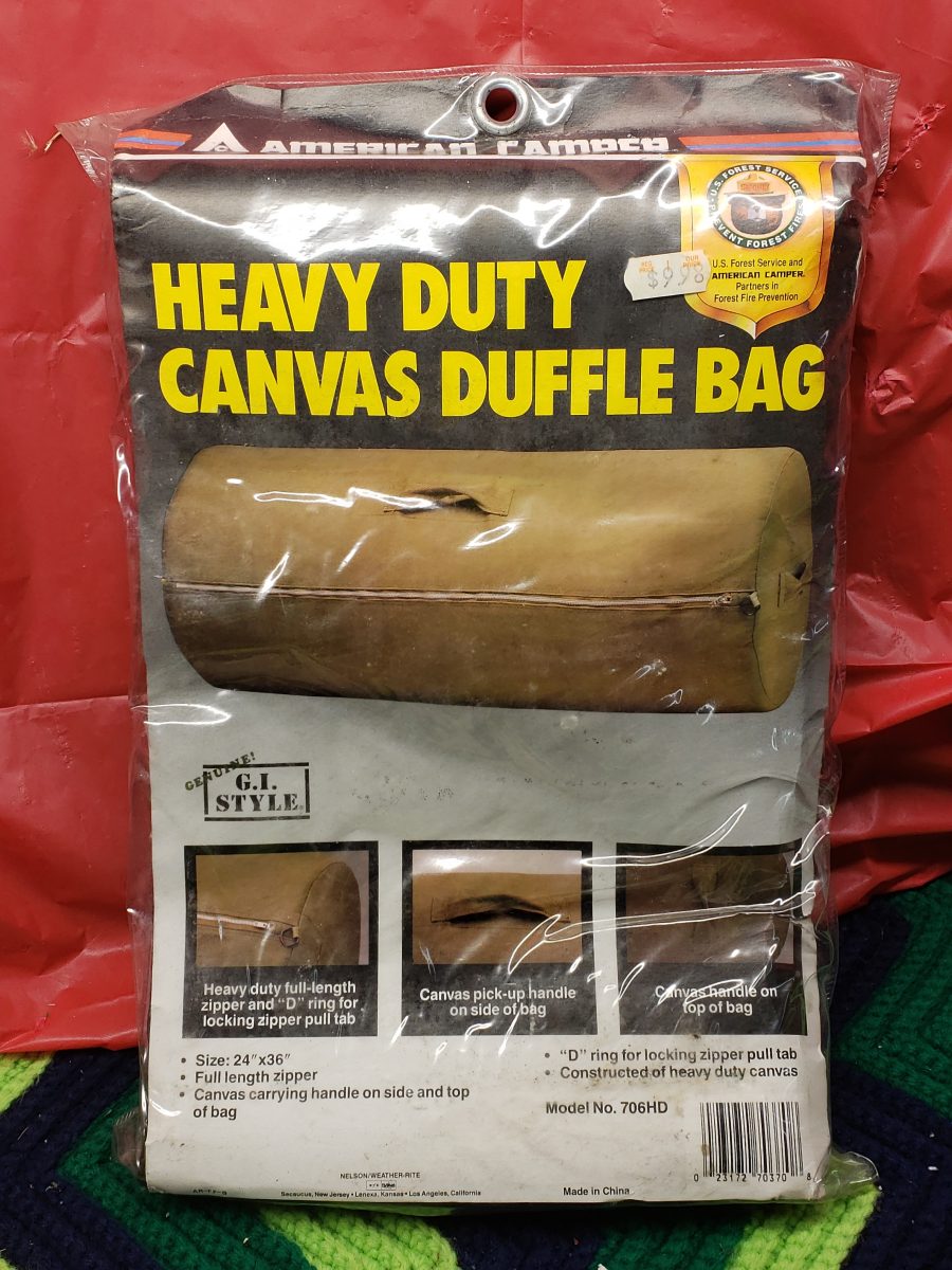 Heavy Duty Canvas Duffle Bag